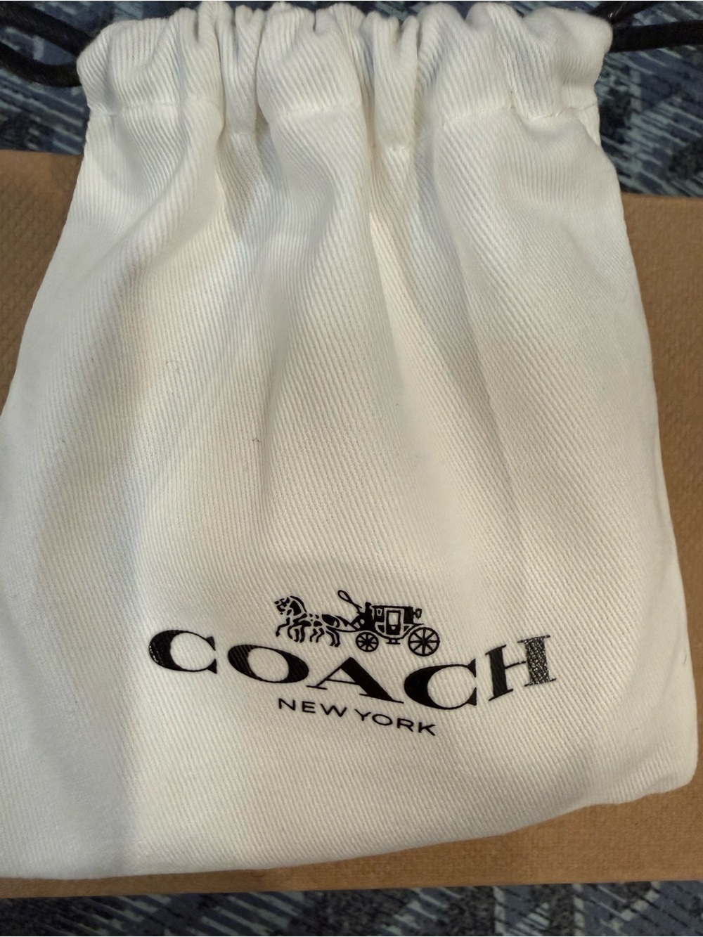 Coach Brass-Tone Chunky 'C' Key Charm - Gold with Dust Bag - Picture 4 of 4